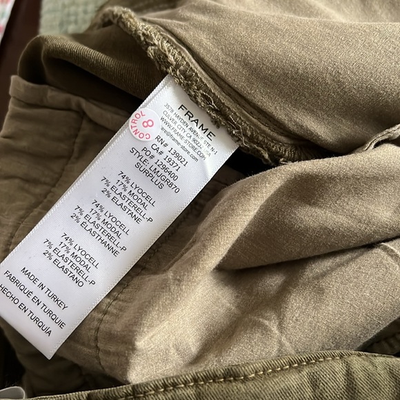 Frame Lyocell-Blend Jogger Pants Size 34 - Picture 8 of 11